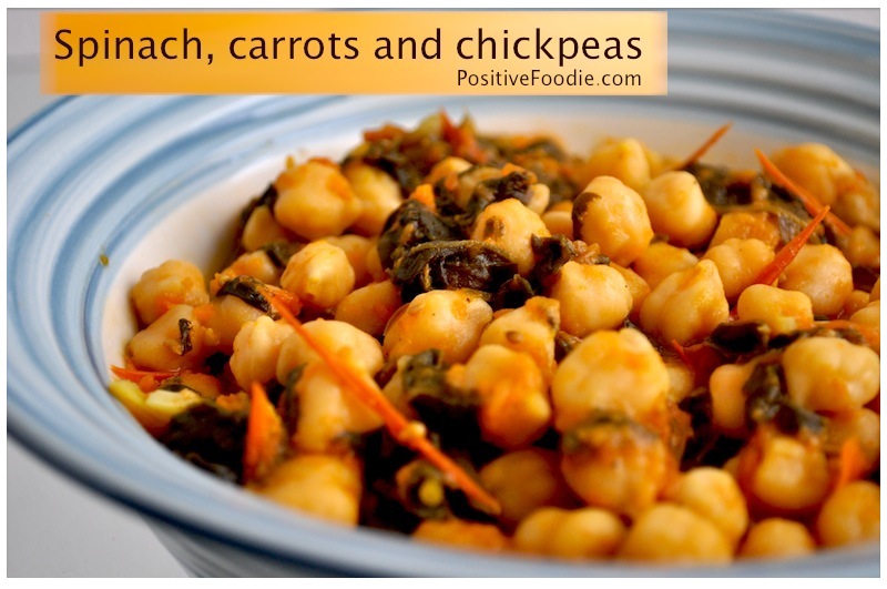 spinach carrot chickpeas